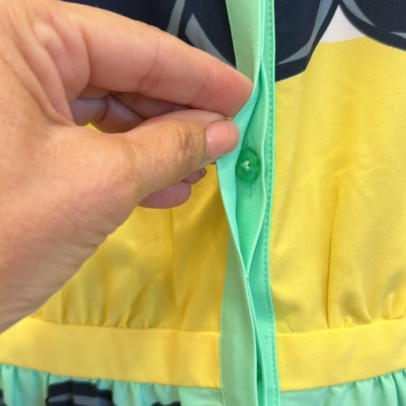 Cynthia Rowley “Dot Stripe Prima Floral” in Lightweight Fabric Summer sz.10 NWT - Picture 3 of 9